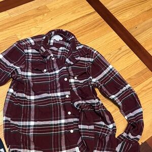 Plaid men’s Shirt - Maroon